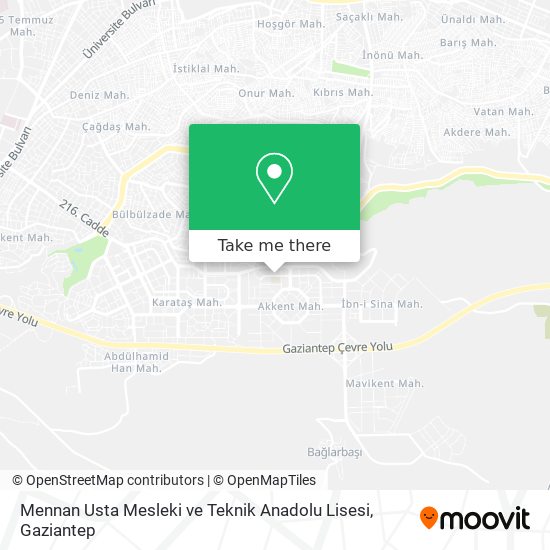 Mennan Usta Mesleki ve Teknik Anadolu Lisesi map
