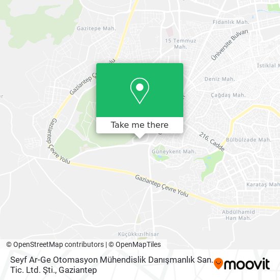 Seyf Ar-Ge Otomasyon Mühendislik Danışmanlık San. Tic. Ltd. Şti. map
