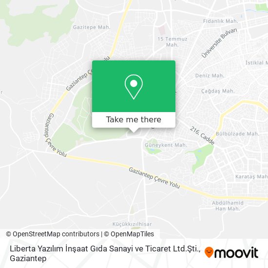 Liberta Yazılım İnşaat Gıda Sanayi ve Ticaret Ltd.Şti. map