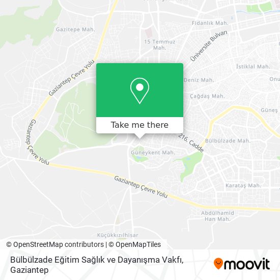Bülbülzade Eğitim Sağlık ve Dayanışma Vakfı map