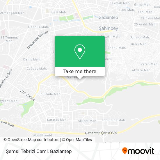 Şemsi Tebrizi Cami map