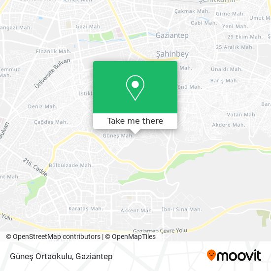 Güneş Ortaokulu map