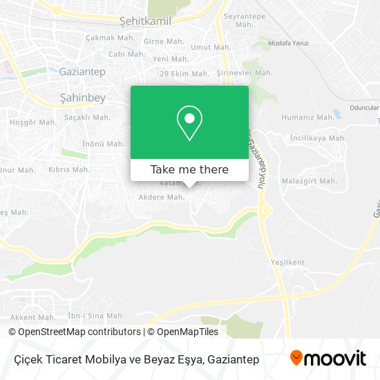 Çiçek Ticaret Mobilya ve Beyaz Eşya map