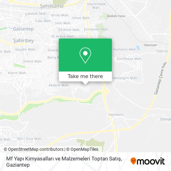 Mf Yapı Kimyasalları ve Malzemeleri Toptan Satış map