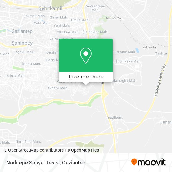 Narlıtepe Sosyal Tesisi map