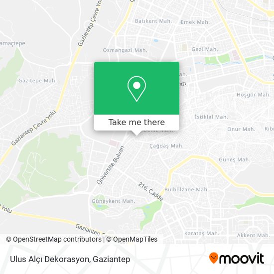 Ulus Alçı Dekorasyon map