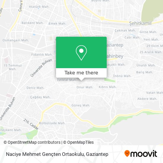 Naciye Mehmet Gençten Ortaokulu map