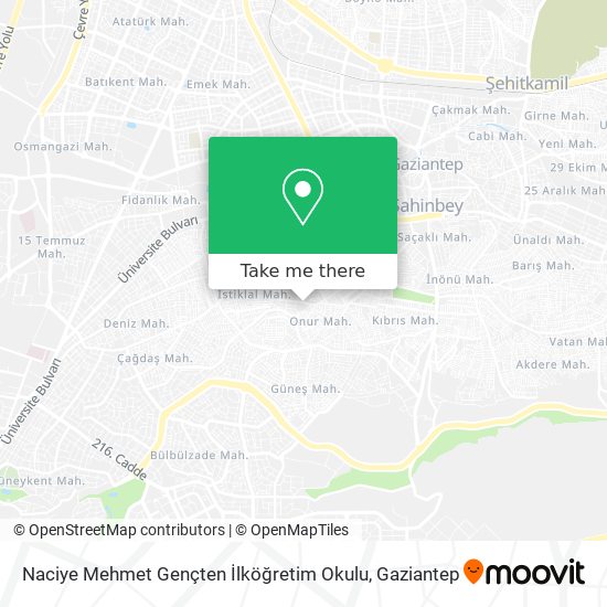 Naciye Mehmet Gençten İlköğretim Okulu map