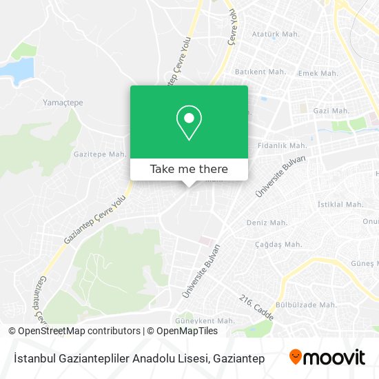İstanbul Gaziantepliler Anadolu Lisesi map