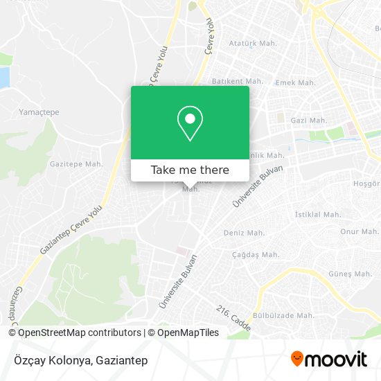 Özçay Kolonya map