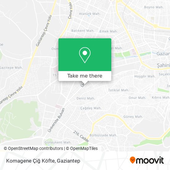 Komagene Çiğ Köfte map