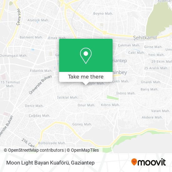 Moon Lıght Bayan Kuaförü map