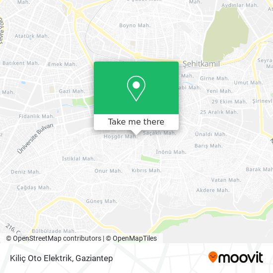 Kiliç Oto Elektrik map