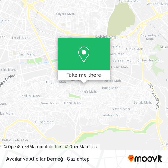 Avcılar ve Atıcılar Derneği map