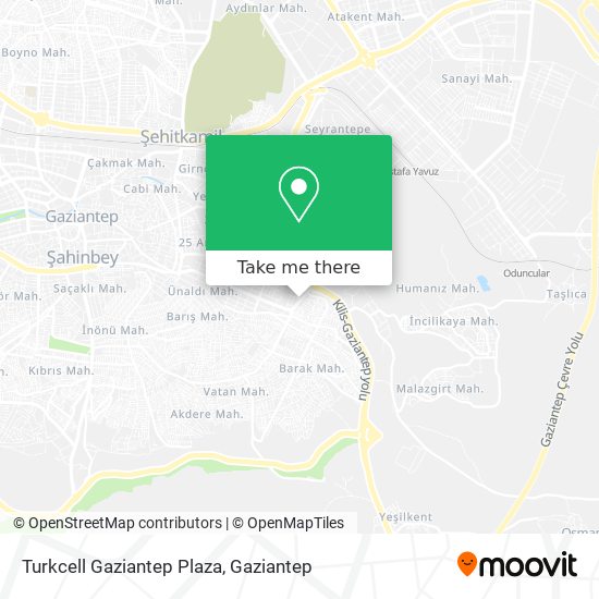 Turkcell Gaziantep Plaza map