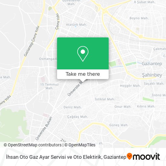 İhsan Oto Gaz Ayar Servisi ve Oto Elektirik map