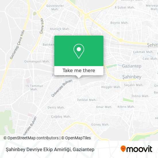 Şahinbey Devriye Ekip Amirliği map