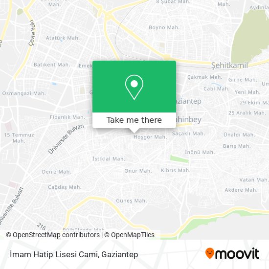 İmam Hatip Lisesi Cami map