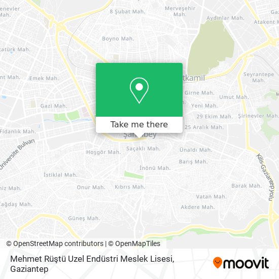 Mehmet Rüştü Uzel Endüstri Meslek Lisesi map