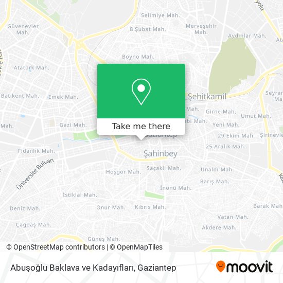 Abuşoğlu Baklava ve Kadayıfları map