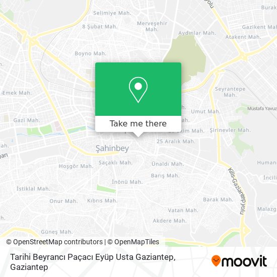 Tarihi Beyrancı Paçacı Eyüp Usta Gaziantep map