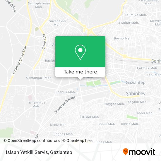 Isisan Yetkili Servis map