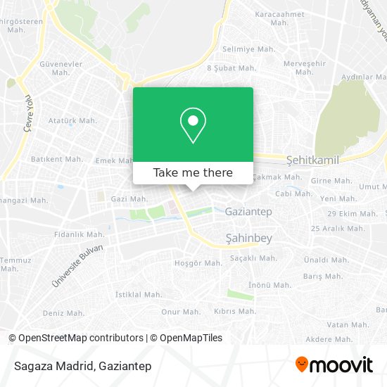 Sagaza Madrid map