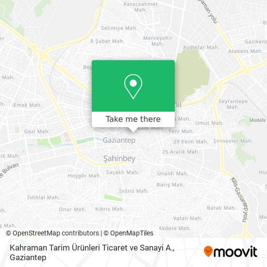 Kahraman Tarim Ürünleri Ticaret ve Sanayi A. map