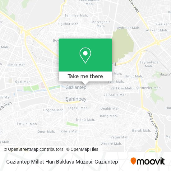 Gaziantep Millet Han Baklava Muzesi map