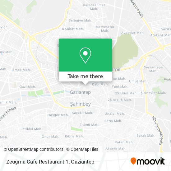 Zeugma Cafe Restaurant 1 map