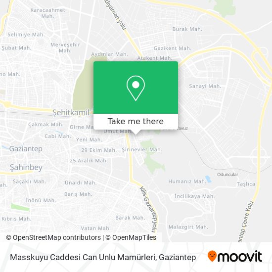 Masskuyu Caddesi Can Unlu Mamürleri map