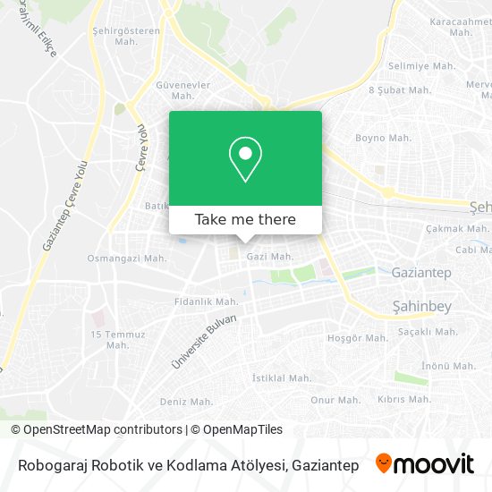 Robogaraj Robotik ve Kodlama Atölyesi map