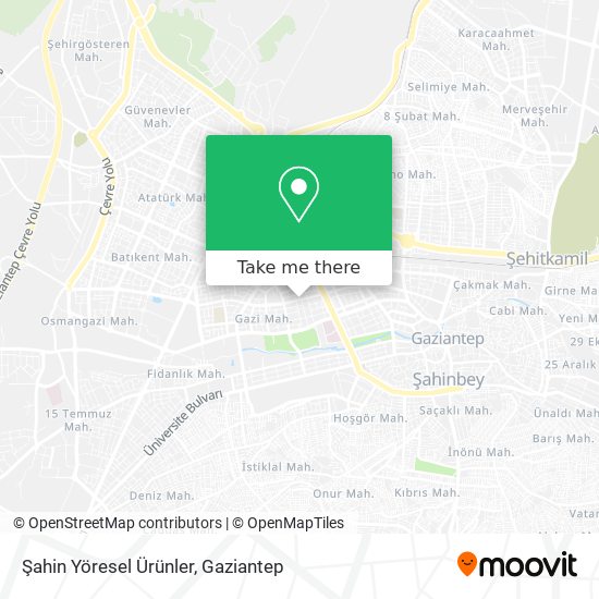Şahin Yöresel Ürünler map