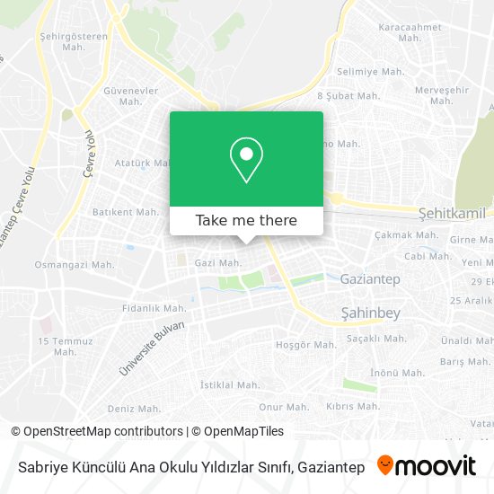 Sabriye Küncülü Ana Okulu Yıldızlar Sınıfı map