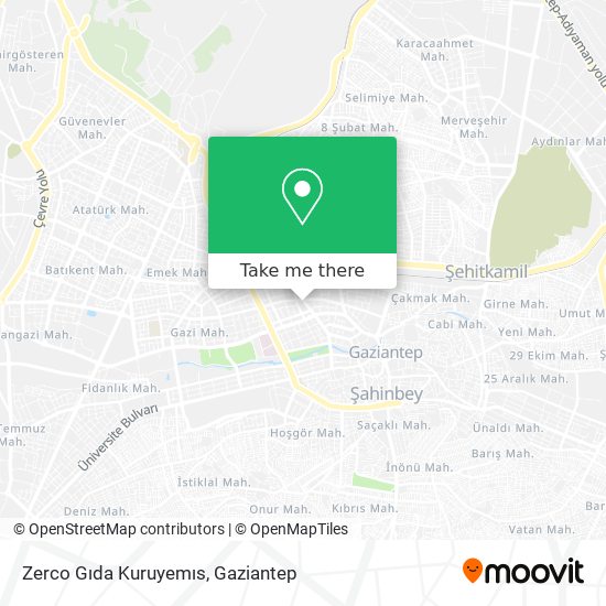 Zerco Gıda Kuruyemıs map