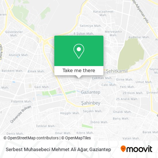 Serbest Muhasebeci Mehmet Ali Ağar map