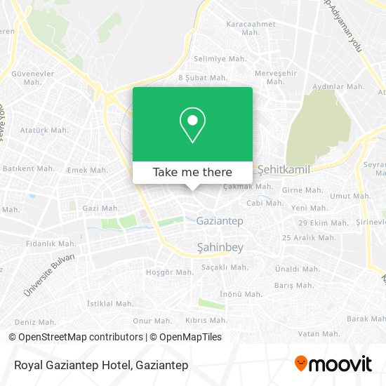 Royal Gaziantep Hotel map