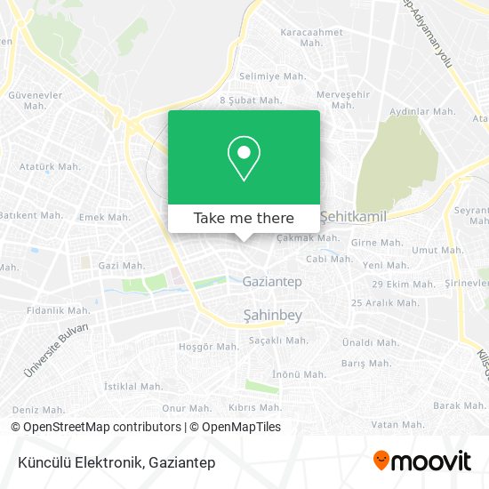 Küncülü Elektronik map