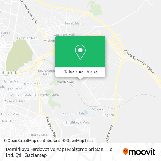 Demirkaya Hırdavat ve Yapı Malzemeleri San. Tic. Ltd. Şti. map
