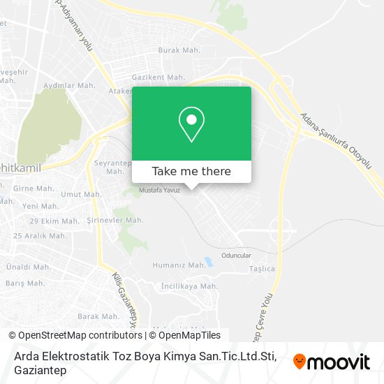 Arda Elektrostatik Toz Boya Kimya San.Tic.Ltd.Sti map