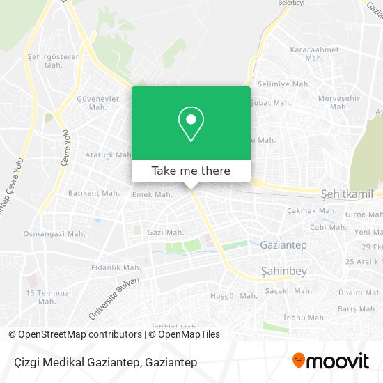Çizgi Medikal Gaziantep map