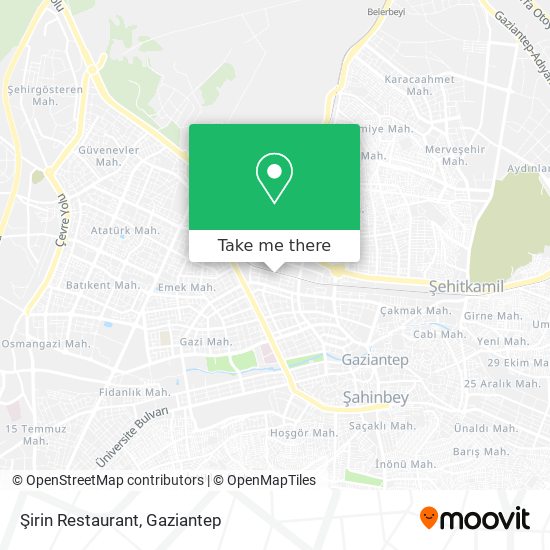 Şirin Restaurant map