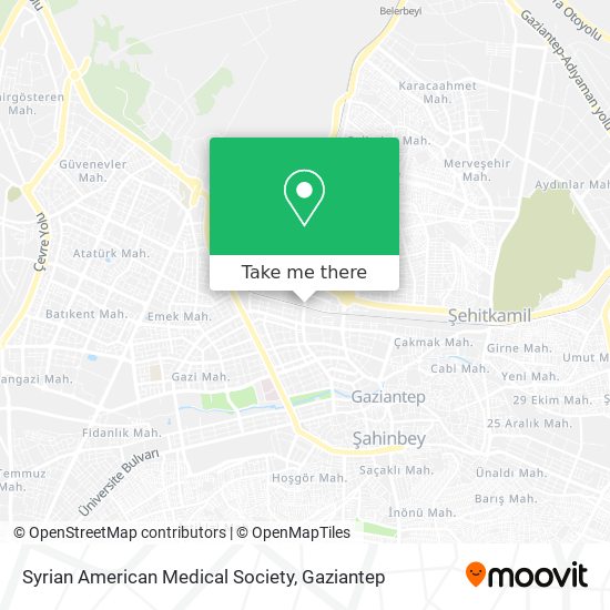 Syrian American Medical Society map