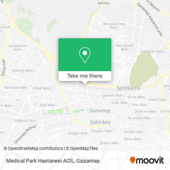 Medical Park Hastanesi-ACİL map