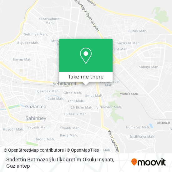 Sadettin Batmazoğlu Ilköğretim Okulu Inşaatı map