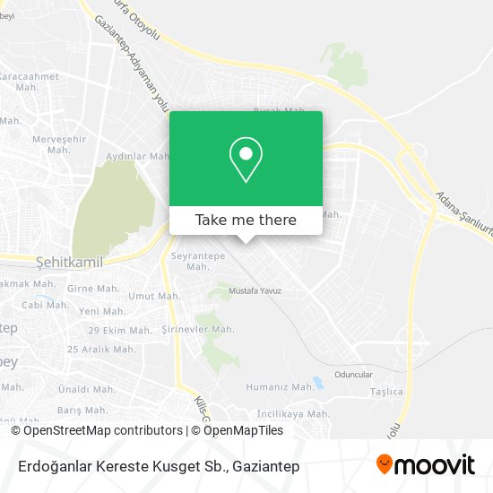 Erdoğanlar Kereste Kusget Sb. map