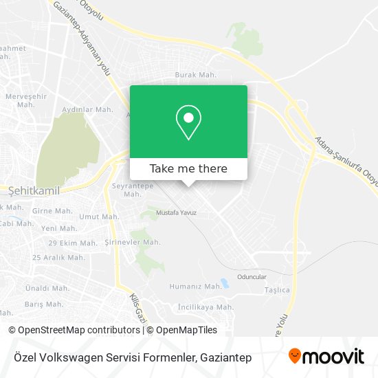 Özel Volkswagen Servisi Formenler map