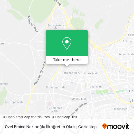 Özel Emine Nakıboğlu İlköğretim Okulu map