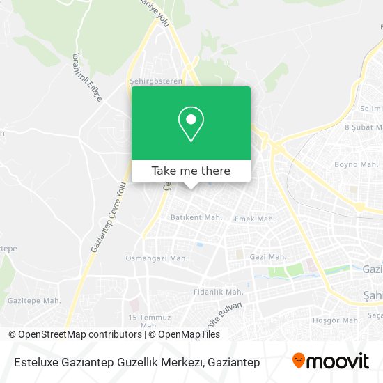 Esteluxe Gazıantep Guzellık Merkezı map