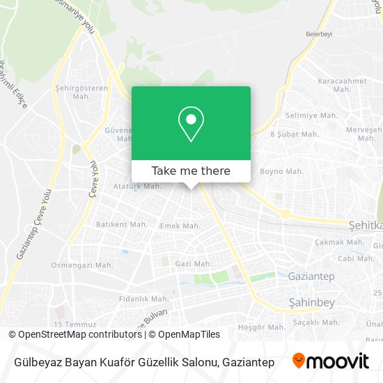 Gülbeyaz Bayan Kuaför Güzellik Salonu map